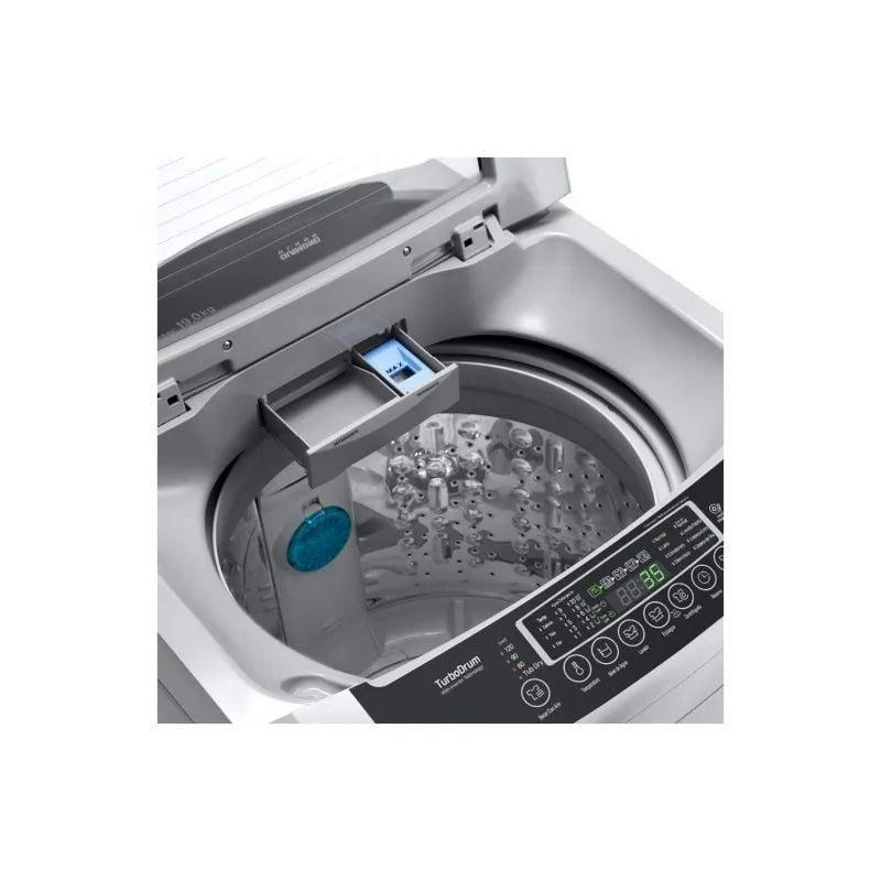 LG Digital Top Load Automatic Washing Machine With Inverter Technology, 18.5 kg, Silver - T185V1NDHT2 LG Digital Top Load Automatic Washing Machine With Inverter Technology, 18.5 kg, Silver - T185V1NDHT2